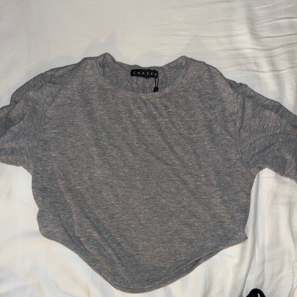 Chaser Heather Gray Short Sleeve Tee